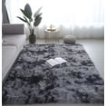 thumbnail image 4 of Alfombras para sala de estar, sofás modernos, alfombra gris esponjosa, decoración de dormitorio, alfombra grande antideslizante y peluda, alfombra lavable para cubrir el piso, 4 of 4