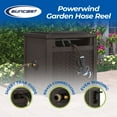 thumbnail image 2 of Suncast 150 Foot Slide Trak Outdoor Garden Water Hose Hideaway, Java, 2 of 8