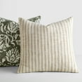 thumbnail image 6 of 2-Pack Decor Throw Pillows in Yarn-Dyed Bengal Stripe / Distressed Floral Patterns by Comfort Canopy, 6 of 8
