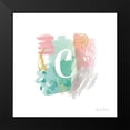thumbnail image 2 of Zaman, Farida 12x12 Black Modern Framed Museum Art Print Titled - Abstract Monogram C, 2 of 5