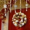 thumbnail image 6 of Meggemo 10PCS Christmas Clear Icicle Hanging Ornaments 2D Winter Decorations for Xmas Tree Wall Window Holiday Season Party Home Indoor Outdoor Decor, 6 of 6