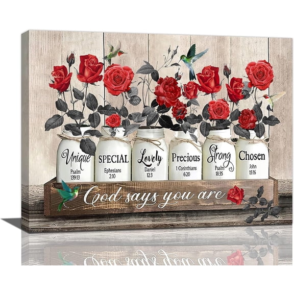 Rose Wall Art Farmhouse Bathroom Decor Red Rose Bathroom Pictures for Wall Black and White Rose Flower Canvas Painting Prints Modern Artwork Home Decoration for Bathroom Bedroom Living Room 16"x12"