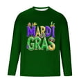 thumbnail image 5 of TIMIFIS Chemises à Manches Longues pour Hommes Mardi Gras Mode Décontractée Carnaval Imprimé Col Rond T-Shirt Léger Pull Tops de Fête, 5 of 5