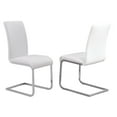 thumbnail image 1 of Chaise similicuir/Chrome(ensemble de 2) blanc, 1 of 6