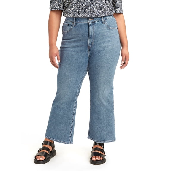 Levi's Women's Plus Size High Waisted Cropped Flare Jeans