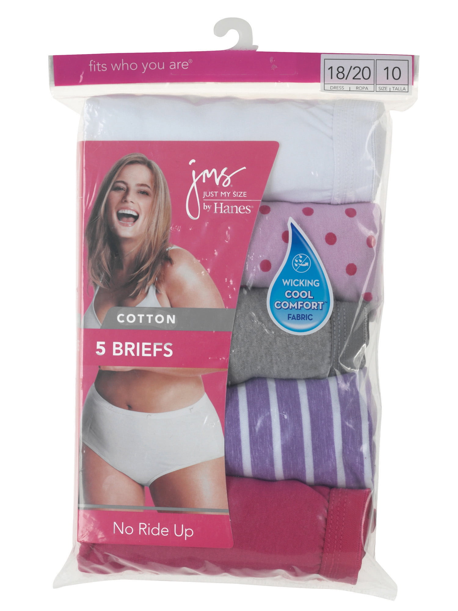 Buy JUST MY SIZEWomen's 5 Pack Cotton Brief Panty (Assortments May Vary)  Online at desertcartSeychelles