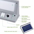 thumbnail image 3 of luces LED solares para exteriores Luces de seguridad solares de acero inoxidable para impermeables 3 modos Luz de inundación Super brillante (luz cálida) ShuxiuWang 9024715967466, 3 of 5