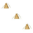 thumbnail image 4 of Moyic 100 piezas bolsas de joyería brillante cordón de regalo tela no tejida DIY boda fiesta celebraciones navidad dorado/5*7cm Type1 NO1, 4 of 6