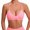 Pink, variant on Sngxgn Women Strappy Sports Bra Yoga Bras Padded Backless Medium Support Tops(White,L)
