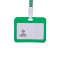 thumbnail image 2 of Clearout Tool Series:4X3 Inch Horizontal Soft Badge Holder (Including Rope) 1Pc Green Card Protector 4 X 3 Inches With Lanyard Transverse Clear Pp Plastic Card Holder, 1Pc Card Holder, By Meiiso, 2 of 7