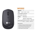 thumbnail image 2 of Mistaha Wireless Gaming Mouse WS202 with USB Receiver - Ergonomic Design, Optical Engine, Compatible with Multiple Devices - Black, 2 of 6