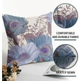 thumbnail image 6 of Vintage Flowers Pillow Covers 20x20 Inch Set of 2 Teal Purple Brown Floral Leaves Decorative Square Throw Pillows For Couch Rustic Square Pillow Cases Home Decor For Living Room Sofa Porch Outdoor, 6 of 6