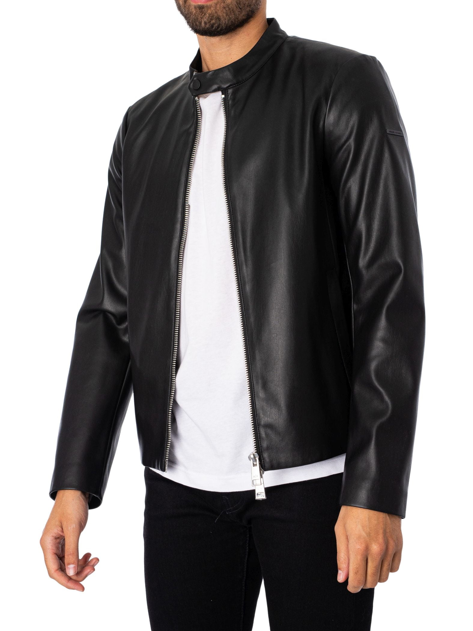 Armani Exchange Black Polyester Jackets Coat - Walmart.com