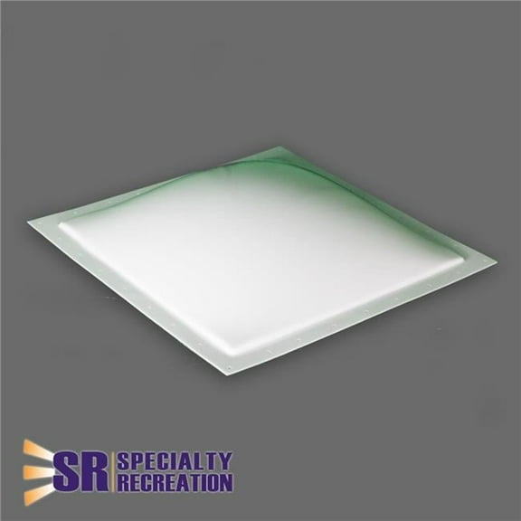 18 x 18 in. Thermoformed Polycarbonate Inner Garnish Skylight, White