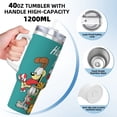 thumbnail image 3 of Yiaed Garfield Imprimé 40oz Contenant Isotherme à Double Paroi en Acier Inoxydable Tasse de Voyage Isolée sous Vide avec Poignée Aventure Réutilisable, 3 of 8