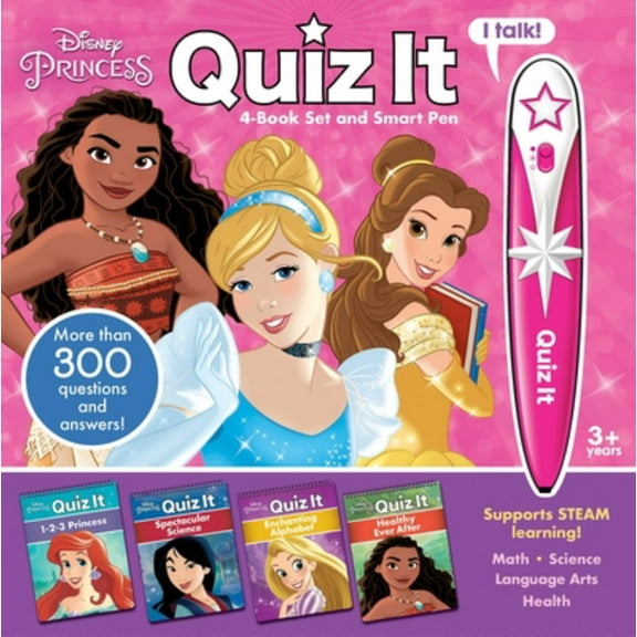 PHOENIX INTL: Disney Princess: Quiz It 4-Book Set and Smart Pen (Hardcover)