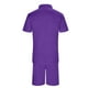 thumbnail image 3 of WILLBEST Traje Corto para Hombre, Dos Trajes para Hombre, Camisa y Pantalones Cortos de Color Liso con Cremallera En La Parte Superior., 3 of 4