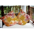thumbnail image 3 of 16" x 16" Simply Daisy Jumble Floral Polyester Indoor/Outdoor Pillow, Mustard Qty 1, 3 of 6
