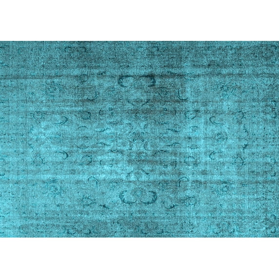 Ahgly Company Indoor Rectangle Persian Light Blue Traditional Area Rugs, 7' x 10'
