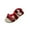 Red, variant on Women'S Sandals Wide Width Women's Shoes Solid Color Soft Buckle Flat Heel Roman Shoes Fashion Sandals Flip Flop Sandals for Women on Clearance