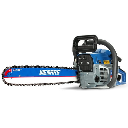 WEMARS 20” 62cc 2-Cycle Gas Powered Chainsaw, High Performance