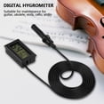 thumbnail image 2 of Temperature Humidity Meter LCD Hygrometer Thermometer for Violin Guitar Ukulele(Black), 2 of 8