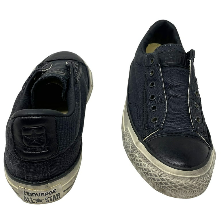 privat Fremmedgørelse overholdelse Converse Chuck Taylor X John Varvatos Laceless Slip-On Shoes in Burnished  Black (Men 4/Women 6) - Walmart.com