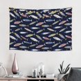 thumbnail image 2 of Xecao Sardine Print Tapestry, Wall Hanging Room Funny Decor, Backdrop Room Decor for Bedroom Living Room dormitory, 2 of 8