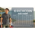 thumbnail image 7 of RICHCOIN Men Summer Tops Short Sleeve V Neck Tshirt Band Collar Button Down Solid Pocket Gray Tee Shirts Size L, 7 of 7