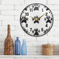 thumbnail image 3 of Yayeee Wall Clock Battery Operated 9.5" Silent Quartz Non-Ticking for Living Room Decor, Cartoon Cat Paw, 3 of 8