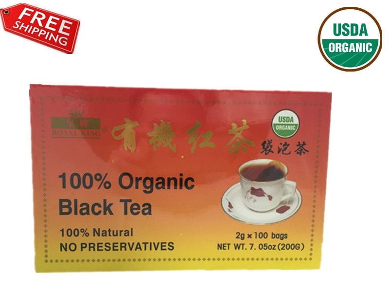 Royal King 100 Organic China Black Tea 100 Tea Bags