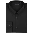 Men's Slim Fit Dress Shirt Solid Spread Collar Men Shirts Long Sleeve