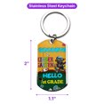 thumbnail image 5 of Back to School Cane Corso Goodbye Kindergarten Hello 1st Grade Stainless Steel Keychain Italian Mastiff Dog Lover Gifts Idea Collar Charm Tag Keyring - 02011, 5 of 5
