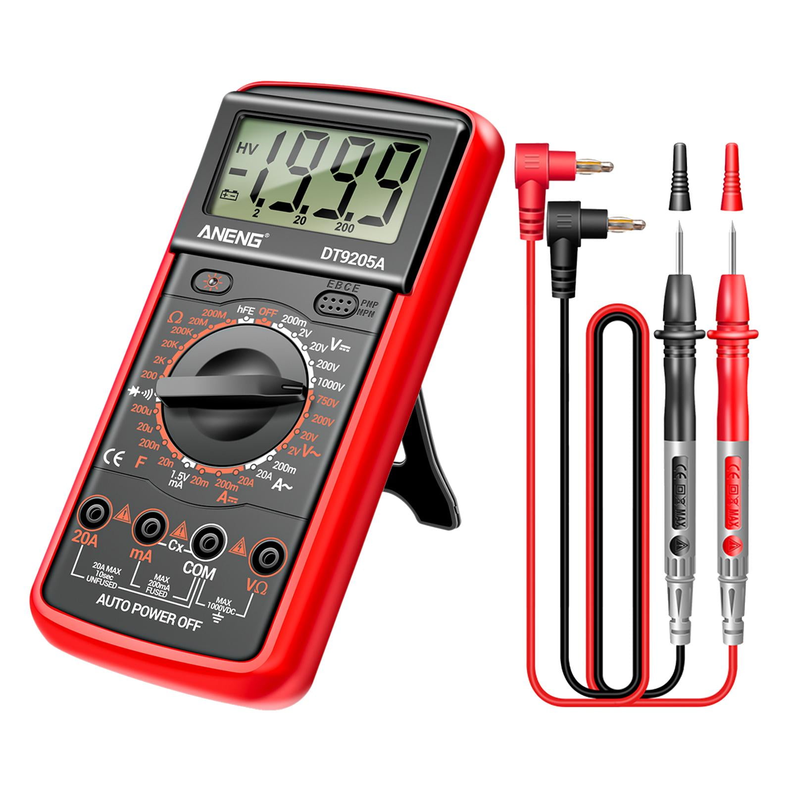 Digital Multimeter Ohm Voltage Amp Test Meter Voltmeter AC/DC Voltage