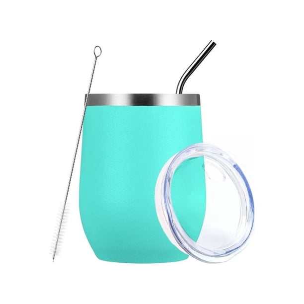 Vaso Térmico 12oz Acero Inoxidable W/calor/frio celeste Malubero Vaso Termico