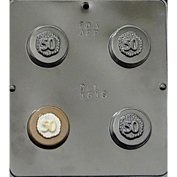 1619 "50Th" Oreo Cookie Chocolate Candy Mold