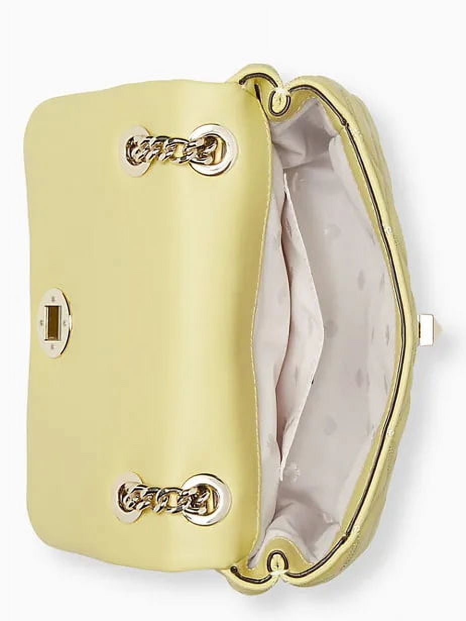 Kate Spade New York Women's Natalia Small Flap Quilted Convertible Crossbody Bag (Frosty Lime)
