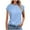 Sky Blue, variant on Womens Cap Sleeve Summer Tops Business Casual T Shirts Dressy Spring Fashion Outfits Cute Trendy Clothes 2025