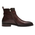 thumbnail image 2 of Santimon Men Genuine Leather Chukka Boots Classic Ankle Boots Dress Chelsea Boots Coffee 12 US, 2 of 7