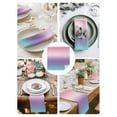 thumbnail image 4 of Pink Purple Teal Ombre Cream Cloth Napkins Washable Set of 2, Modern Abstract Art Aesthetics Reusable Dinner Table Napkins Cloth Bulk for Weddings Kitchen Restaurants Hotel Events Party 20 x 20 Inch, 4 of 9