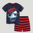 thumbnail image 3 of ATAIKU 2-7T Boys Summer Pajamas Sets T-shirt + Shorts 100% Cotton Pjs for Toddler - Shark, 3 of 10