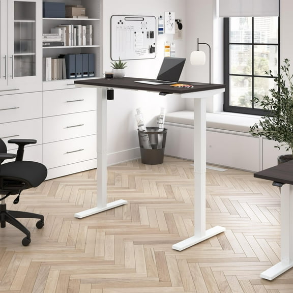 Move 40 Series 48W Adjustable Standing Desk in Storm Gray - Engineered Wood
