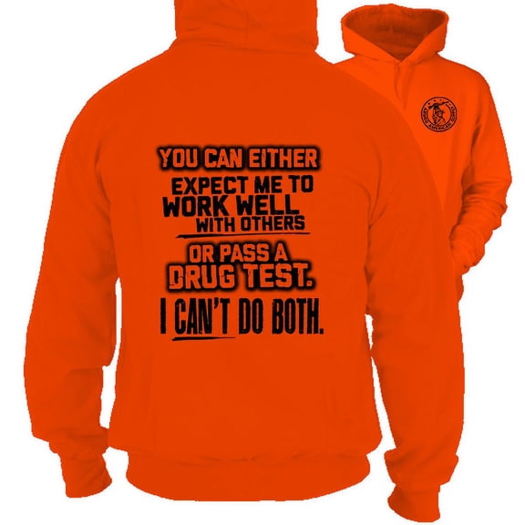 Can't Do Both - Safety Orange Hi Vis Hoodie