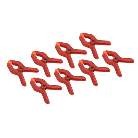 

Uxcell 2 Inch Spring Clamps 8 Pack Plastic Flexible Anti Slip Strong Clips Red