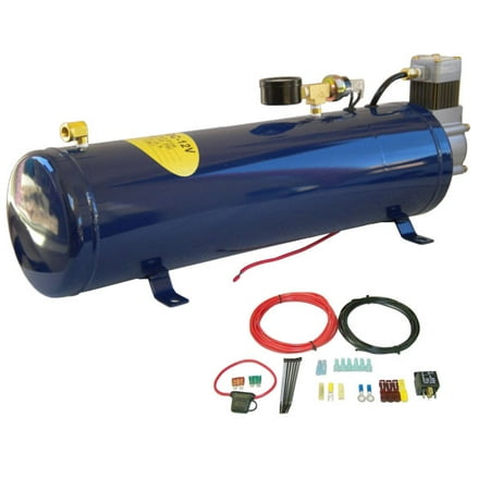 Truck Air Horn Kits - Onboard All-in-One Air Compressor System Kit for Truck Horn & Train Horn 130 PSI