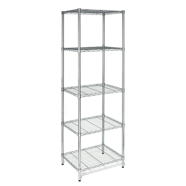 HoneyCanDo 5Tier Heavy Duty Adjustable Storage Shelving Unit With