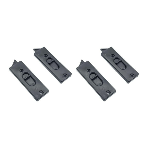 Dualoai 4 Pieces Snap in Tilt Latch Hardware for Home Window Accessories Sturdy 2 Hole Easy to Install Tilt Latch Pairs Spring Loaded L