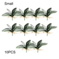 thumbnail image 4 of Cateissary 10 piezas de plantas artificiales hojas Phalaenopsis Leaf Festival primavera Micro paisaje para la decoración de la boda del hogar Plantas Artificiales Como se muestra Talla pequeña, 4 of 6