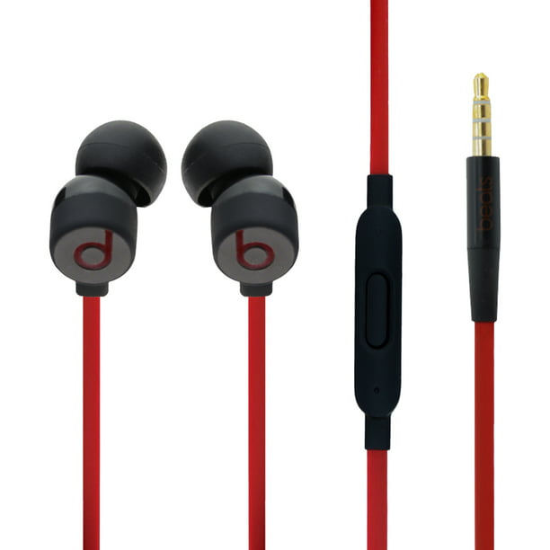 indhold slå stribet Beats by Dr. Dre In Ear Headphones, Red, Beats urBeats 3 - Walmart.com