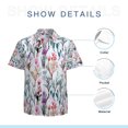 thumbnail image 7 of High Quality Hawaiian Shirts for Men Short Sleeve Aloha Beach Shirt Floral Summer Casual Button Down Shirts Blouses XWLI2V, 7 of 7